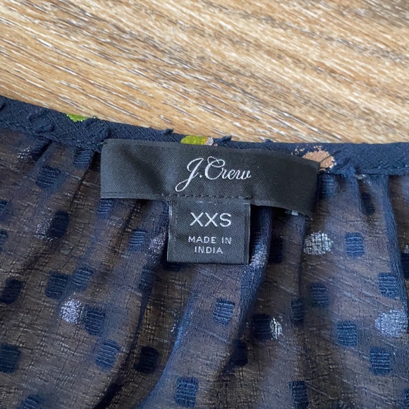 J Crew Pullover Blouse in Rainbow Clip Dot Chiffon - Picture 5 of 13